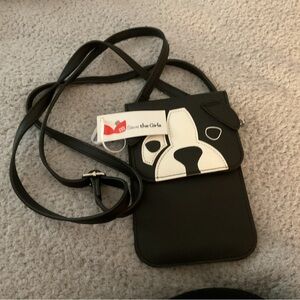 The Girls Black Touch Screen Purse